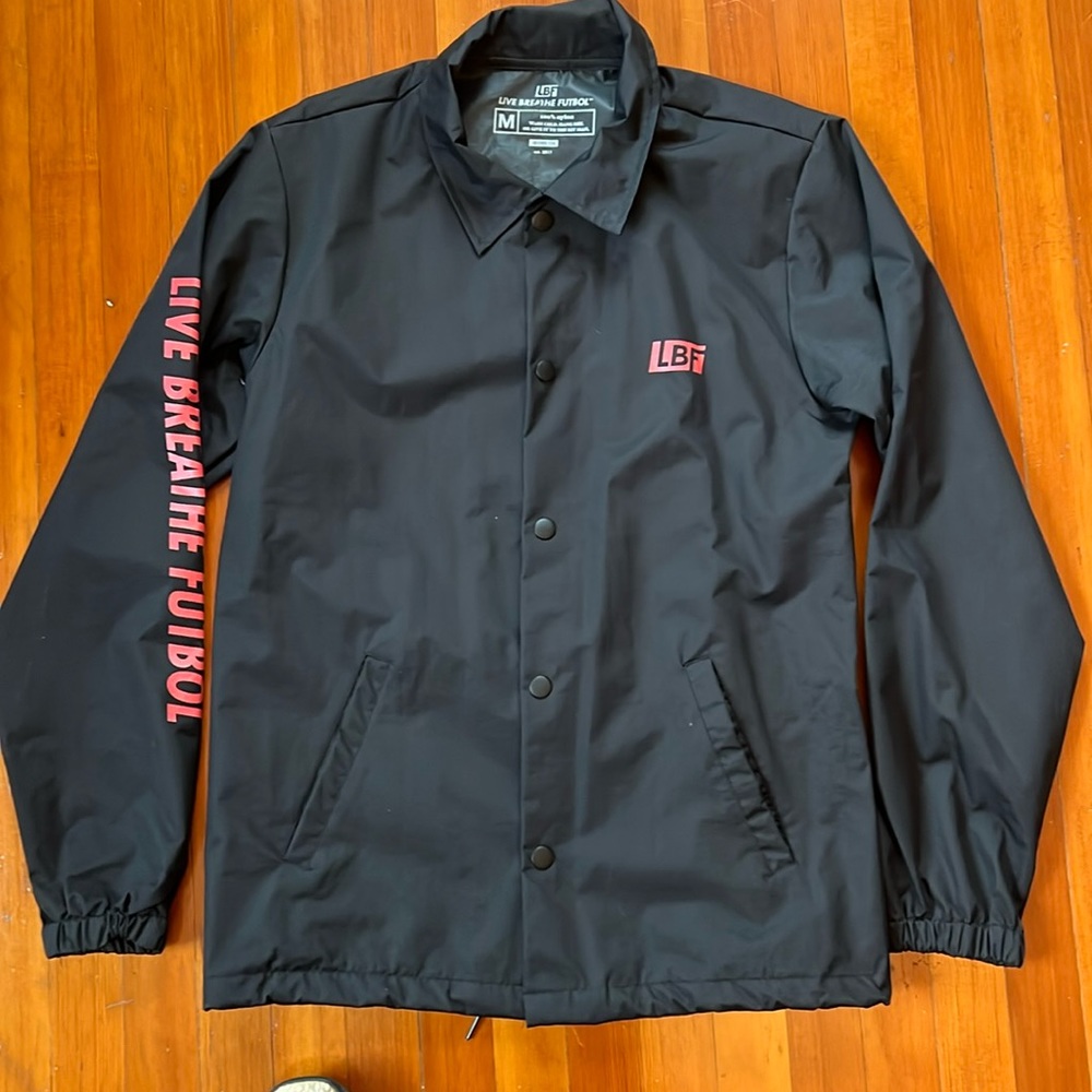 Live Breathe Futbol coaches jacket